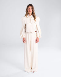 Off-White Waved Jazer Set