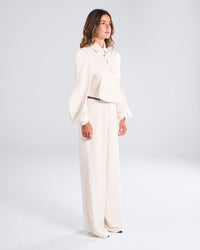 Off-White Waved Jazer Set