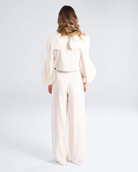 Off-White Waved Jazer Set