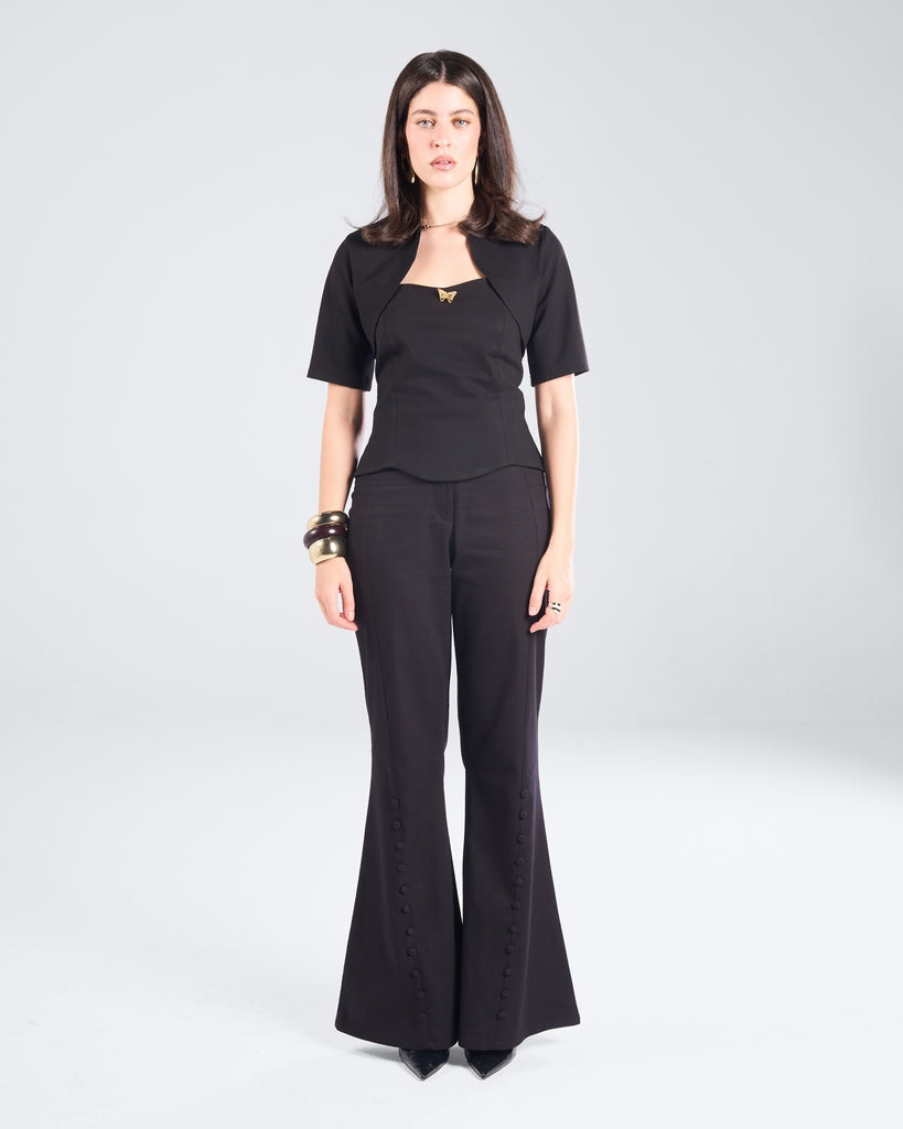 Black Button Up Pants
