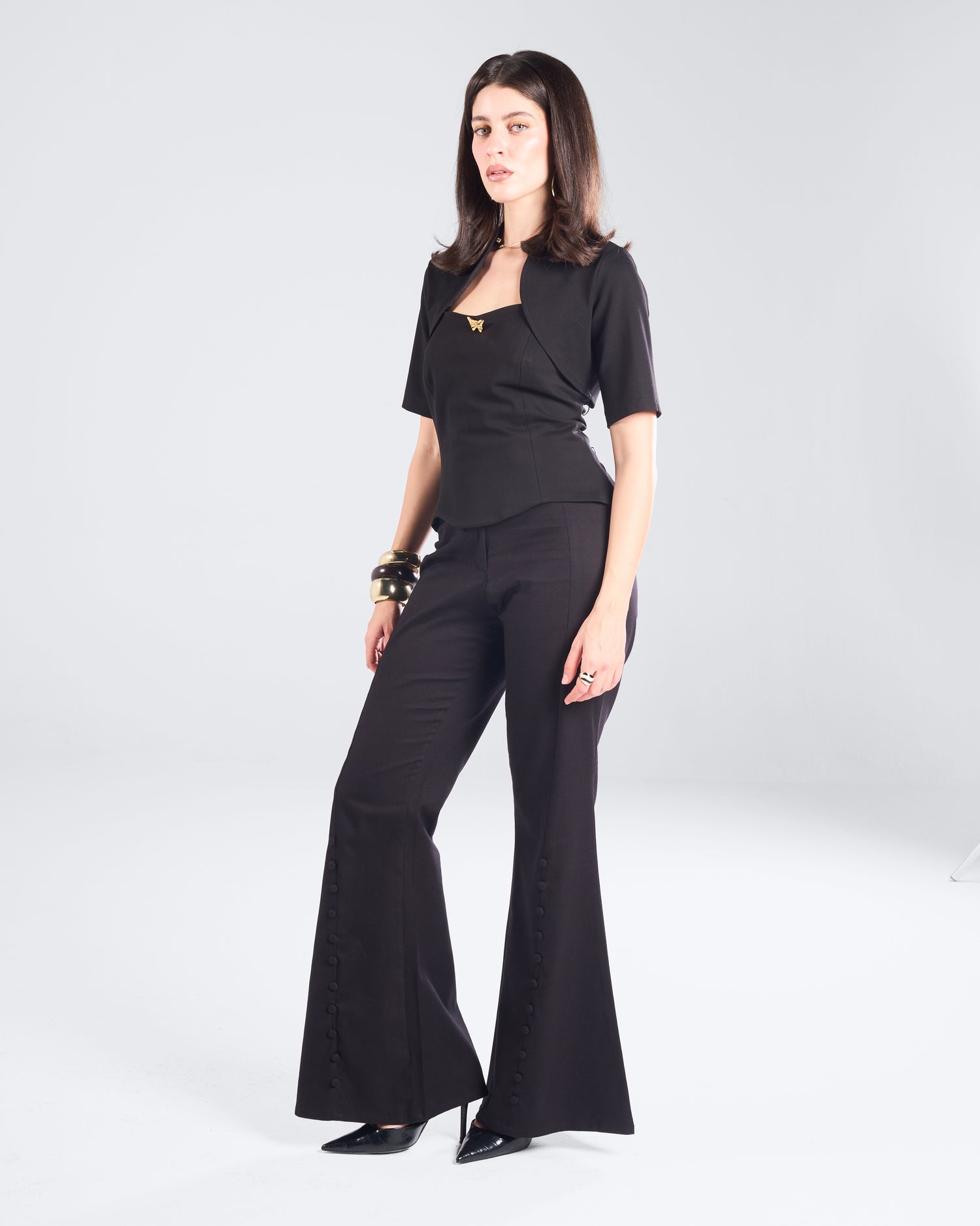 Black Button Up Pants