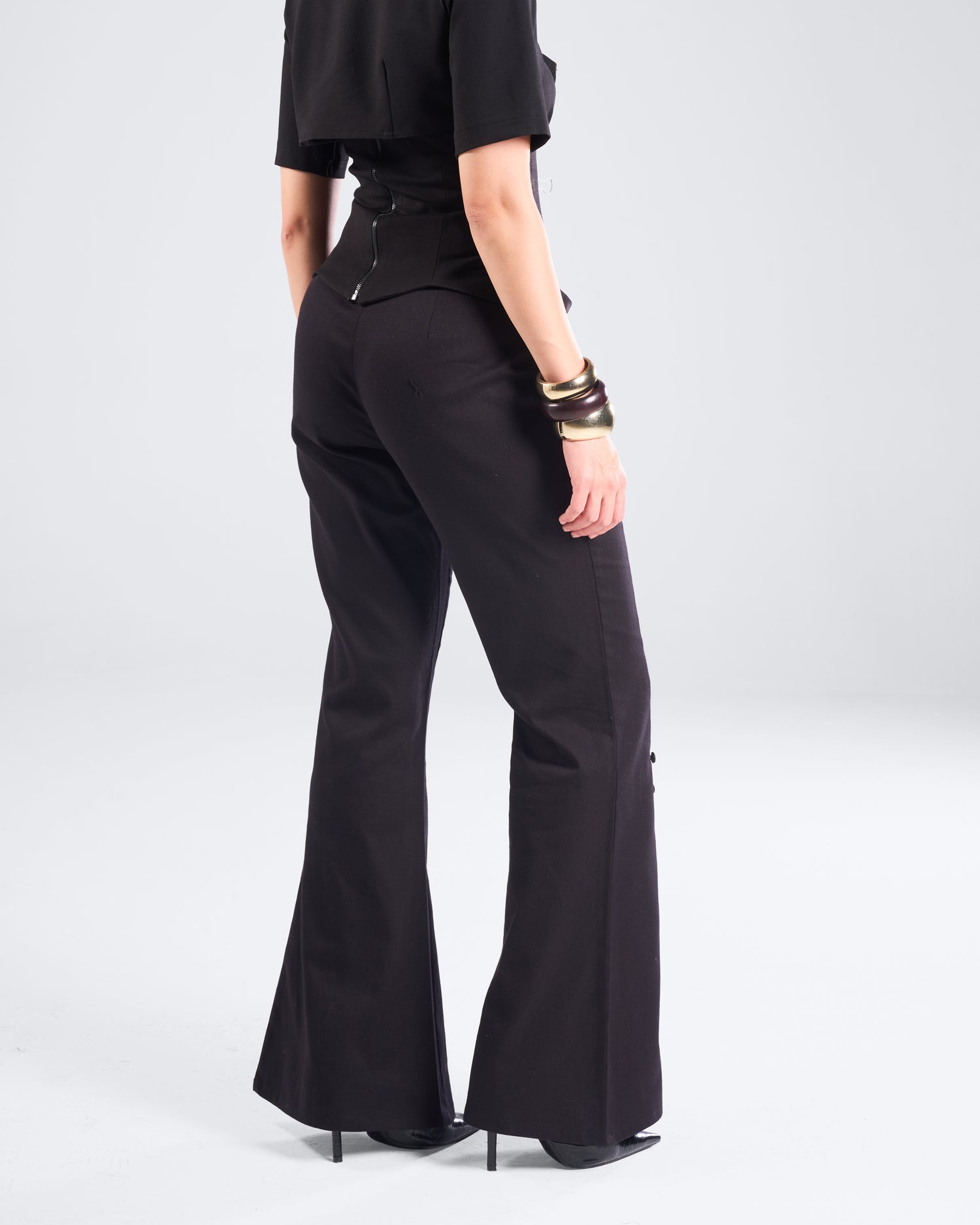 Black Button Up Pants