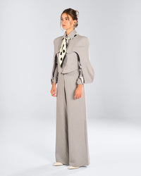 Grey Waved Jazer Set