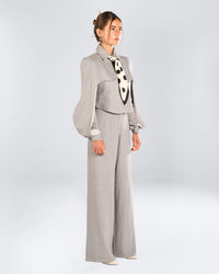 Grey Waved Jazer Set