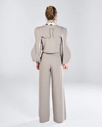 Grey Waved Jazer Set