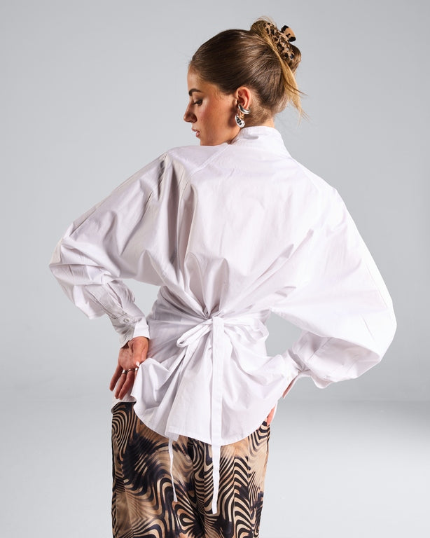 White Collar Poplin Shirt